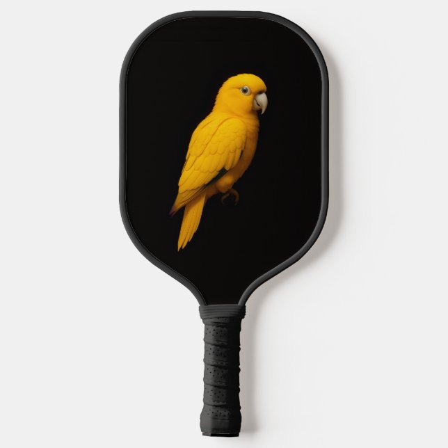 Black 4 Luxe Pickleball Paddle, Golden Parakeet Schläger (Rückseite)