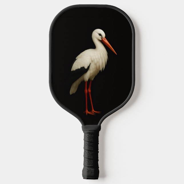 Black 4 Luxe Pickleball Paddle, Graceful Stork Schläger (Rückseite)