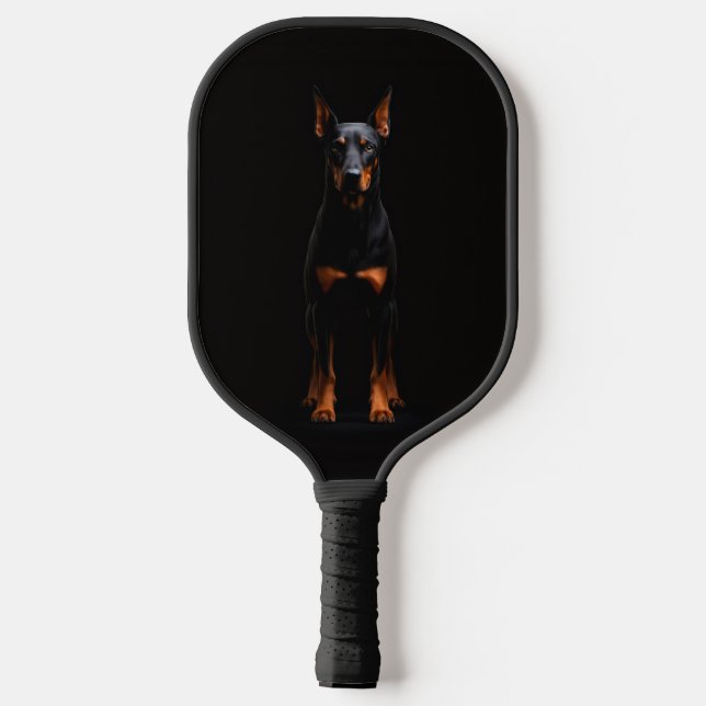 Black 4 Luxe Pickleball Paddle, Guardian Doberman Schläger (Rückseite)