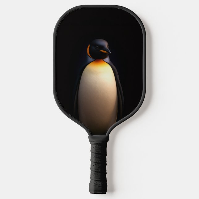 Black 4 Luxe Pickleball Paddle, Kaiser Pinguin Schläger (Rückseite)