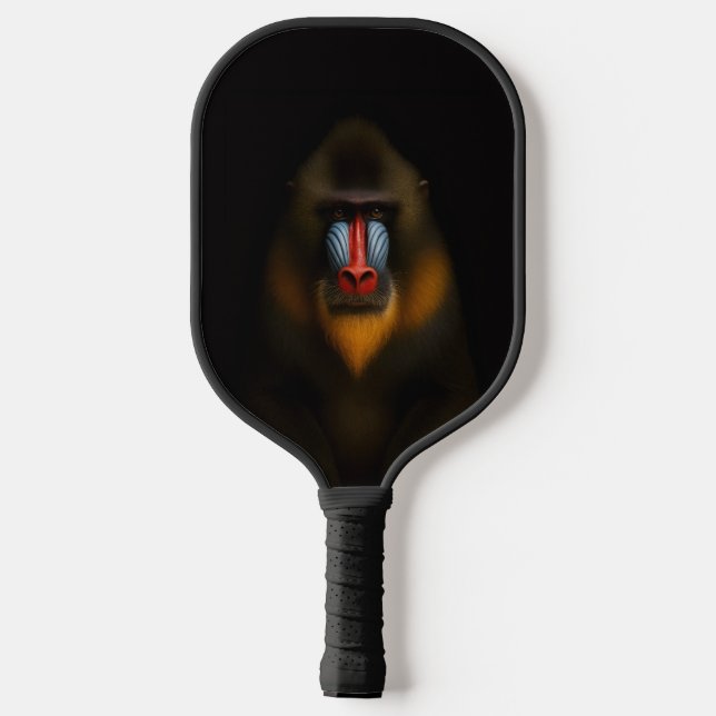 Black 4 Luxe Pickleball Paddle, Mandrill Monkey Schläger (Rückseite)