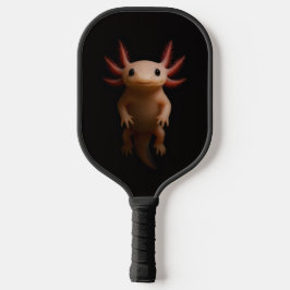 Black 4 Luxe Pickleball Paddle, Mexican Axolotl Schläger