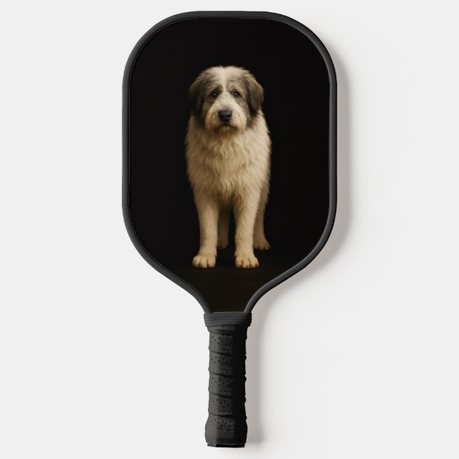 Black 4 Luxe Pickleball Paddle, Mioritic Shepherd Pickleball Schläger (Rückseite)