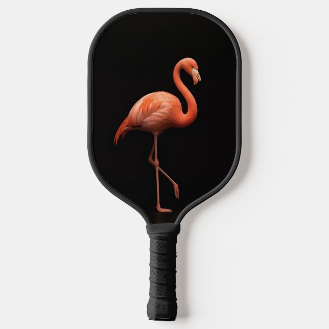 Black 4 Luxe Pickleball Paddle, Pink Flamingo Schläger (Rückseite)