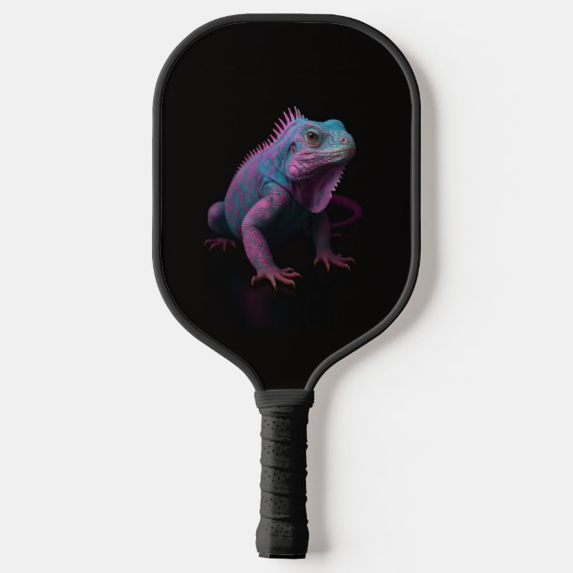 Black 4 Luxe Pickleball Paddle, Pink Iguana Schläger (Rückseite)