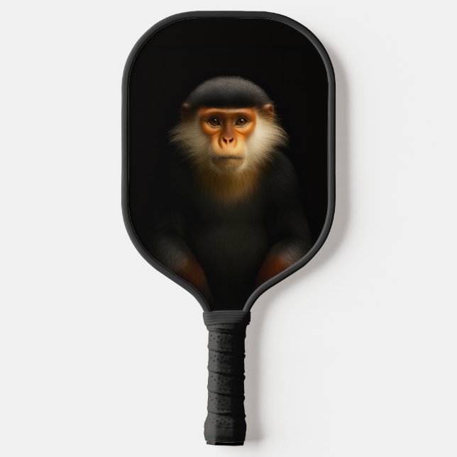 Black 4 Luxe Pickleball Paddle, Red Douc Langur Schläger (Rückseite)