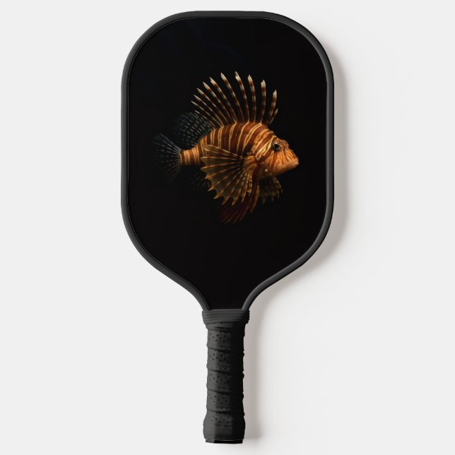 Black 4 Luxe Pickleball Paddle, Red Lionfish Pickleball Schläger (Rückseite)