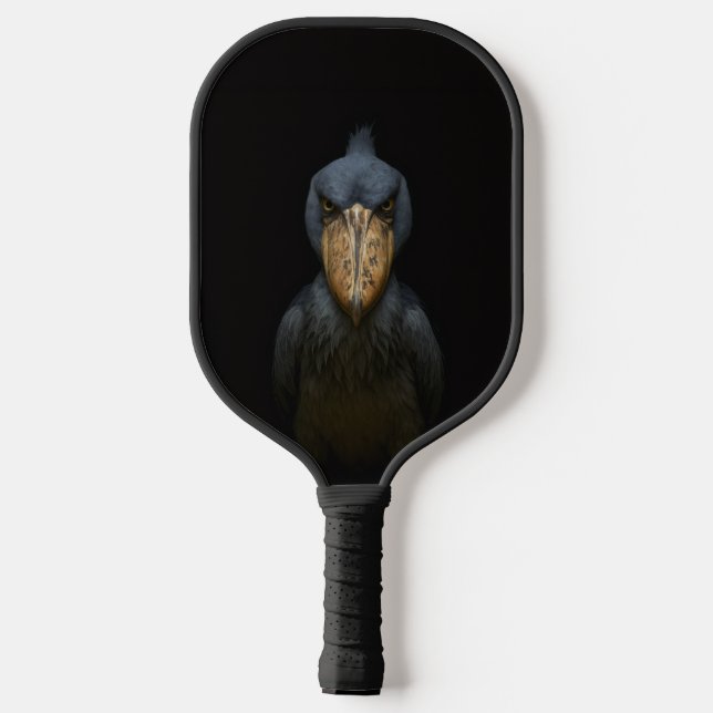 Black 4 Luxe Pickleball Paddle, Shoebill Bird Schläger (Rückseite)