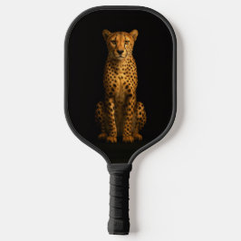 Black 4 Luxe Pickleball Paddle, Sleek Cheetah Schläger