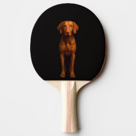Black 4 Luxe ping pong paddle, Agile Vizsla Dog Tischtennis Schläger