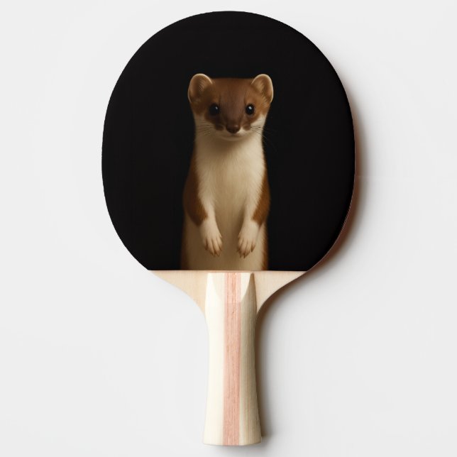 Black 4 Luxe ping pong paddle, Elegant Weasel Tischtennis Schläger (Rückseite)