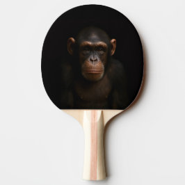 Black 4 Luxe ping pong paddle, Serene Chimpanzee Tischtennis Schläger