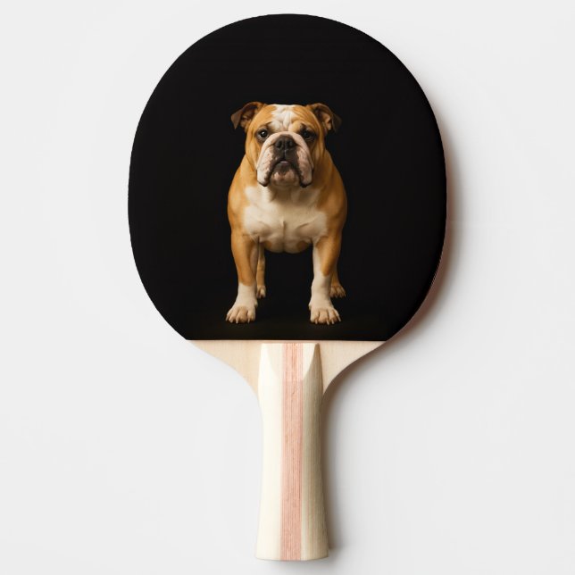 Black 4 Luxe ping pong paddle, Stamina Bulldog Tischtennis Schläger (Vorderseite)