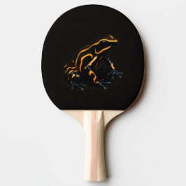 Black 4 Luxe Pingpong Paddle, Black Orange Frog Tischtennis Schläger