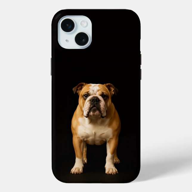 Black 4 Luxe, Stamina Bulldog iPhone 15 Plus Case-Mate iPhone Hülle (Rückseite)