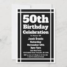 Black 50. Geburtstagsparty