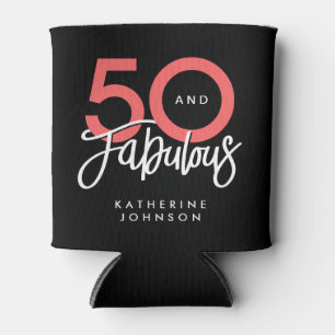 Black 50 und Fabulous Modern 50. Geburtstag Dosenkühler