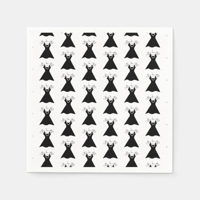 Black Abend Dress Serviette (Vorderseite)