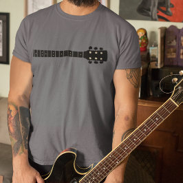Black Acoustic Gitarre Neck Coole Musik T-Shirt