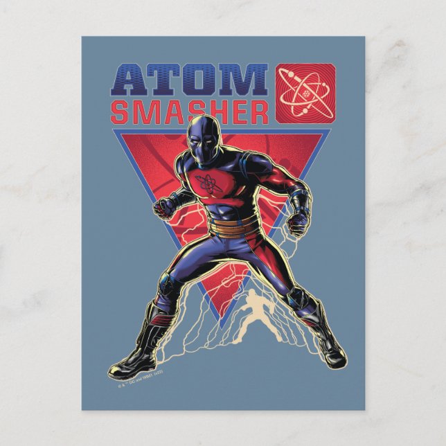 Black Adam | Atom Smasher Character Graphic Postkarte (Vorderseite)