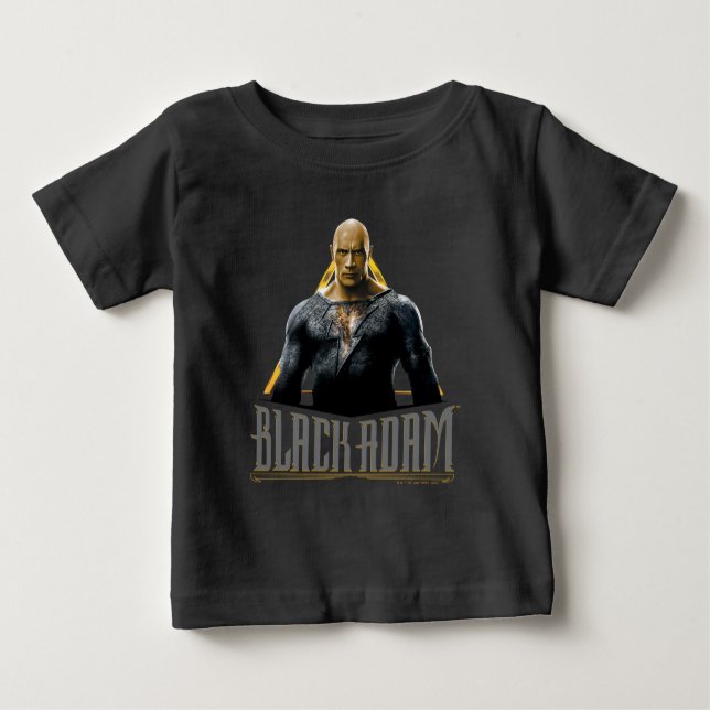 Black Adam Character and Name Graphic Baby T-shirt (Vorderseite)