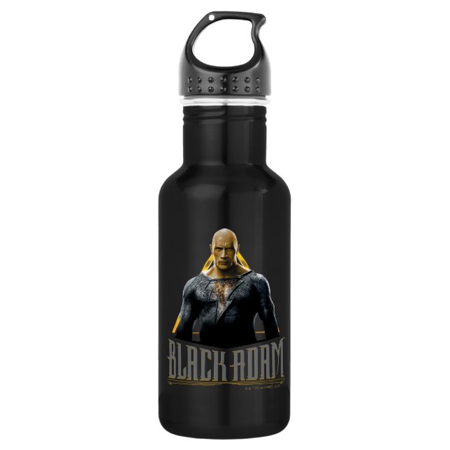 Black Adam Character and Name Graphic Edelstahlflasche (Vorderseite)