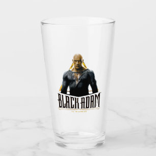 Black Adam Character and Name Graphic Glas