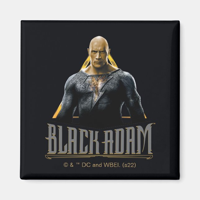 Black Adam Character and Name Graphic Magnet (Vorne)