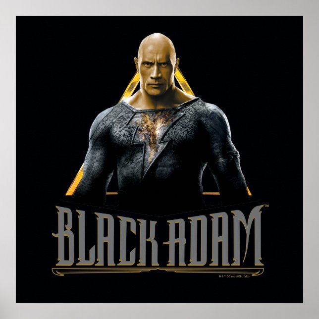Black Adam Character and Name Graphic Poster (Vorne)