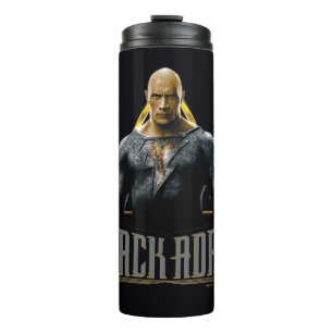 Black Adam Character and Name Graphic Thermosbecher