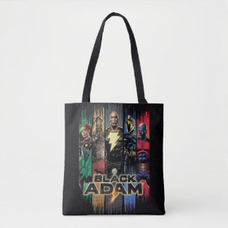 Black Adam Characters In Stripes Graphic