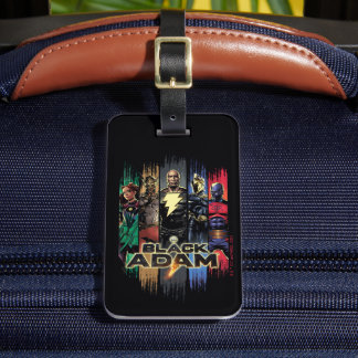Black Adam Characters In Stripes Graphic Gepäckanhänger