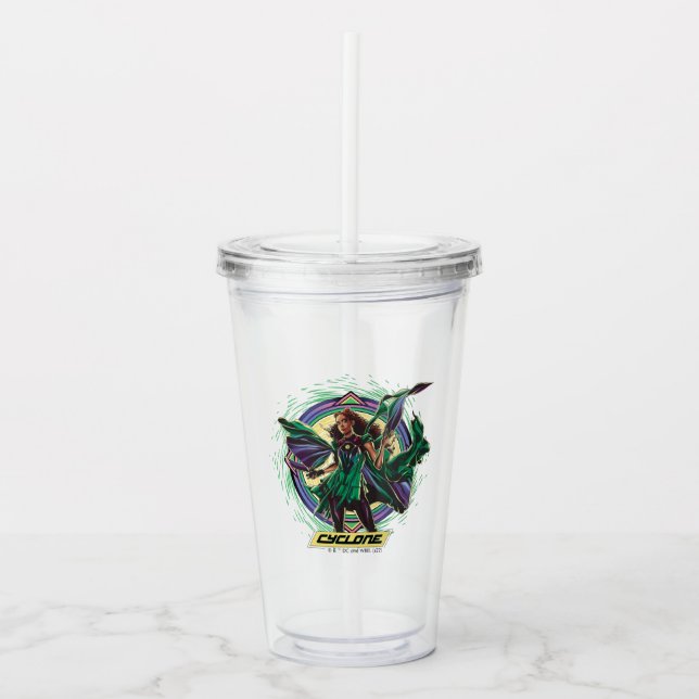Black Adam | Cyclone Character Graphic Acryltrinkbecher (Vorderseite)
