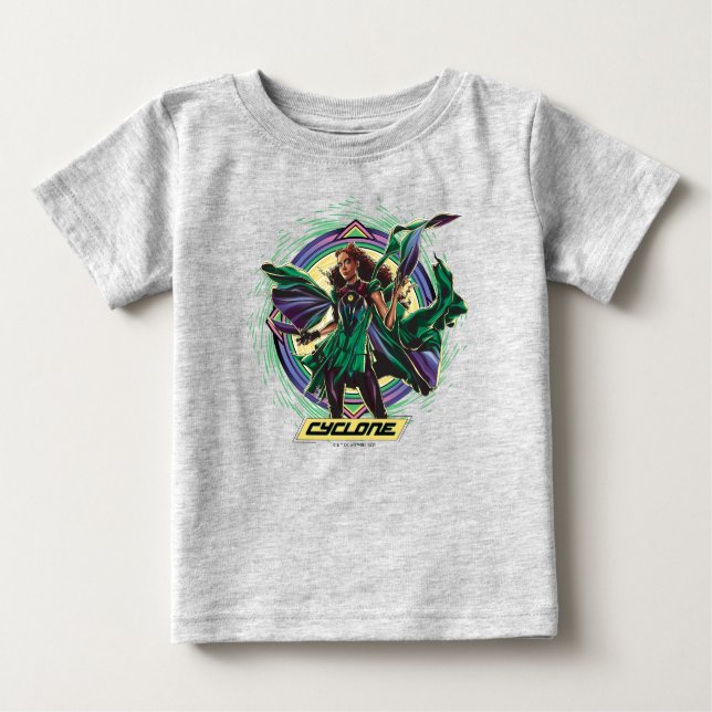 Black Adam | Cyclone Character Graphic Baby T-shirt (Vorderseite)