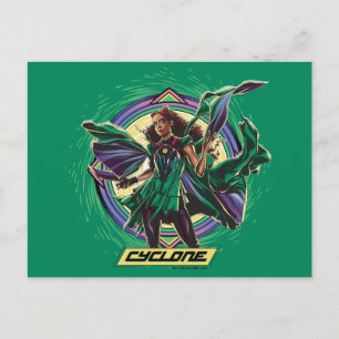 Black Adam Cyclone Character Graphic Postkarte