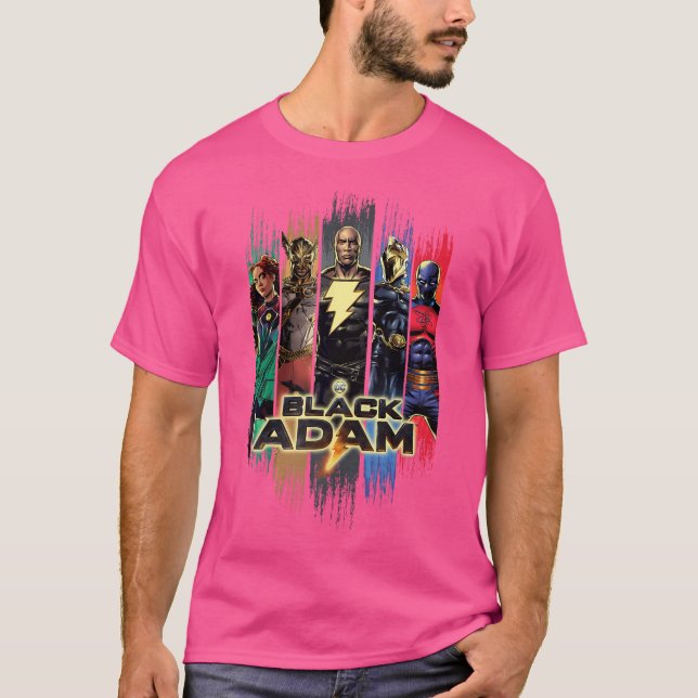 Black Adam Cyclone Hawkman Dr. Schicksal und Atom  T-Shirt (Vorderseite)