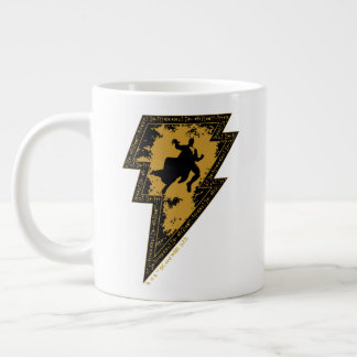 Black Adam Distressed Lightning Bolt Graphic Jumbo-Tasse