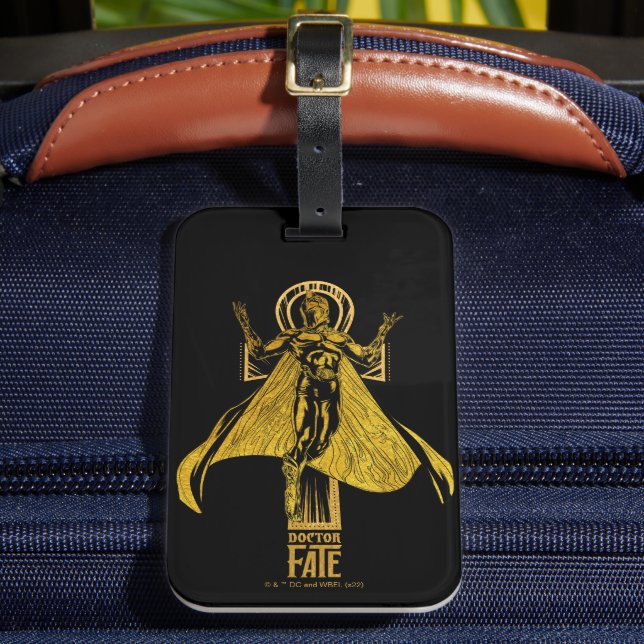 Black Adam Doctor Fate Character Graphic Gepäckanhänger (Vorderseite Insitu 2)