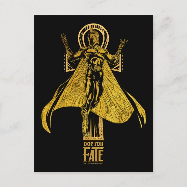 Black Adam | Doctor Fate Character Graphic Postkarte (Vorderseite)