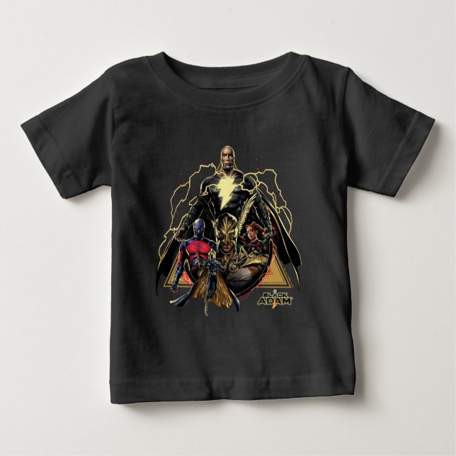 Black Adam Dreiecksgruppe Graphic Baby T-shirt (Vorderseite)