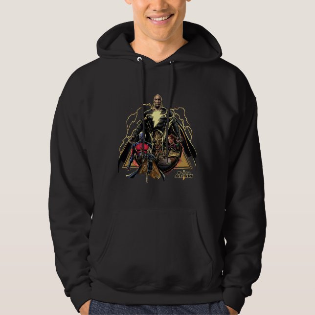 Black Adam Dreiecksgruppe Graphic Hoodie (Vorderseite)