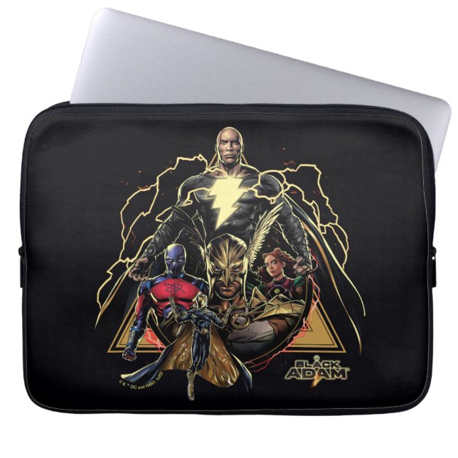 Black Adam Dreiecksgruppe Graphic Laptopschutzhülle (Vorderseite)