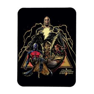 Black Adam Dreiecksgruppe Graphic Magnet