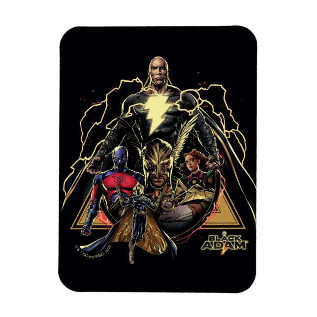 Black Adam Dreiecksgruppe Graphic Magnet (Vertikal)
