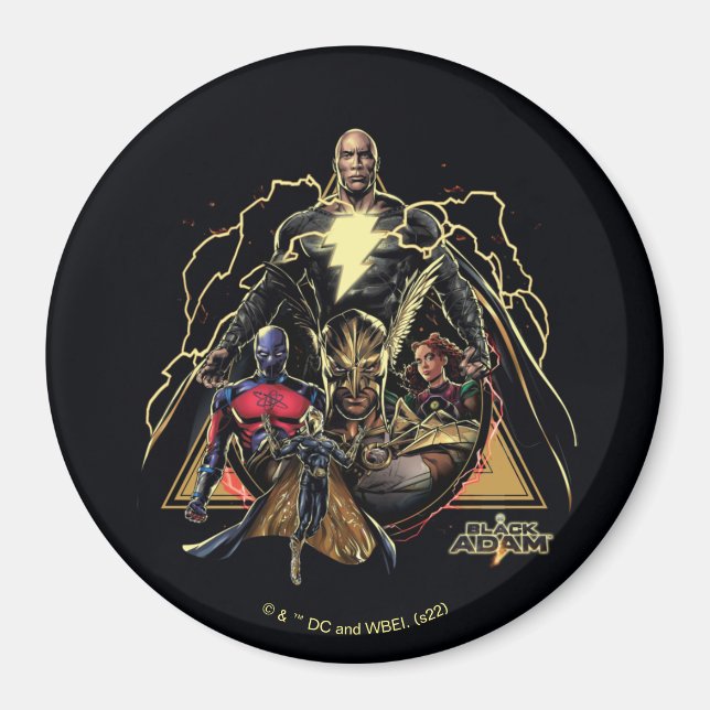 Black Adam Dreiecksgruppe Graphic Magnet (Vorne)