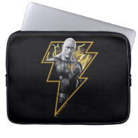 Black Adam Gray und Gold Blitze Grafik