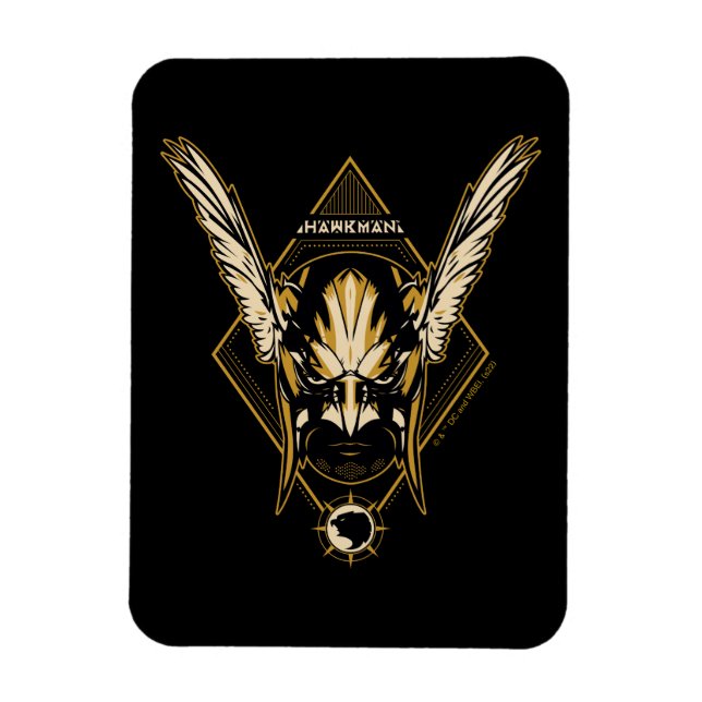 Black Adam | Hawkman Helmet Graphic Magnet (Vertikal)