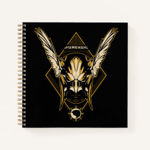 Black Adam   Hawkman Helmet Graphic Notizbuch
