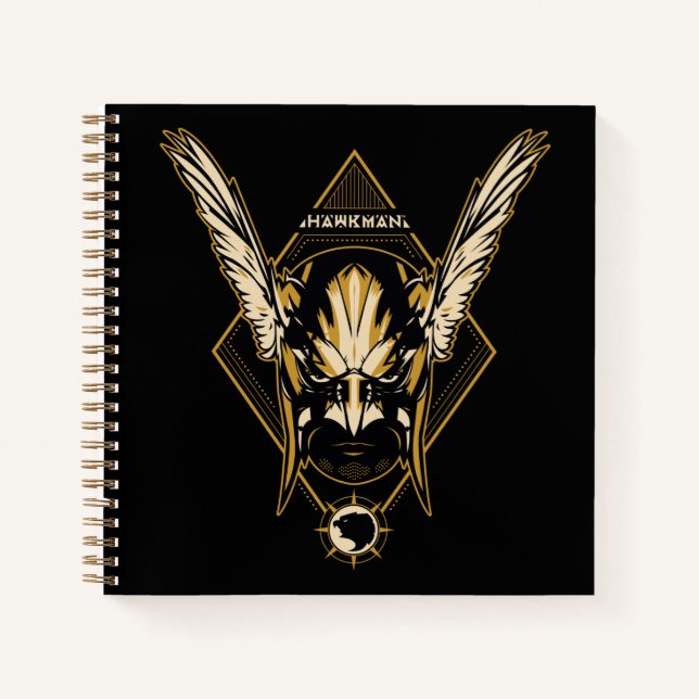Black Adam | Hawkman Helmet Graphic Notizbuch (Vorderseite)