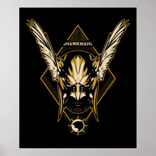 Black Adam   Hawkman Helmet Graphic Poster